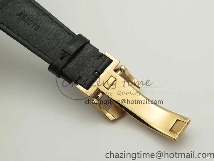 MIROTIME 1220 Portuguese Tourbillon IW5046 RG ZF Best Edition Gray Dial on Black Leather Strap SmoothTexture 7142